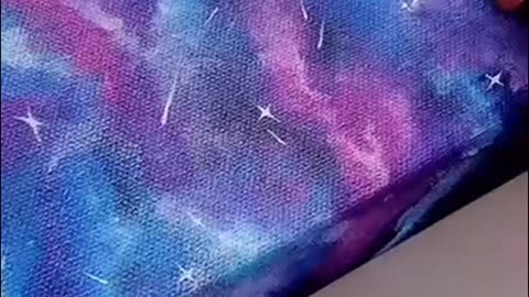 How to Paint GALAXY On Canvas