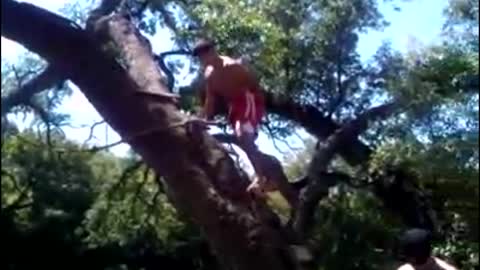 Rope Swing Fail