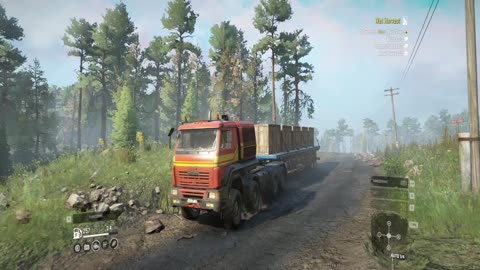 Logging in a forest - Western Star 47X - SnowRunner | Thrustmaster TX | HEAVY TRUCKER