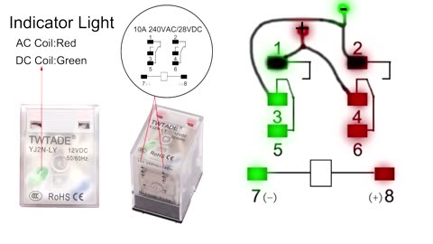 How to use a DPDT Relay to reverse Polarity on motor or coil