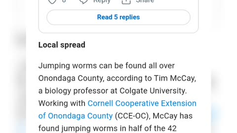 Jumping Worms Very Hard to Get Rid of