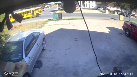 Truck Hits School Bus