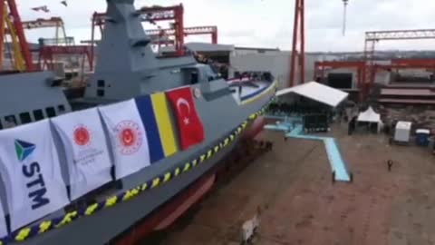 Ukraine announces the launch in Turkey of its first Ada-class frigate.