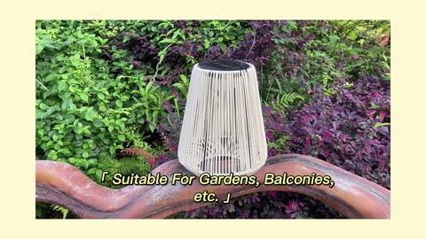 New design outdoor decoration handwoven solar garden rattan lantern #solargardenlightsdecorative