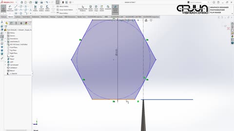 HOW TO CREATE MERCEDES LOGO | SOLIDWORKS | ARJUN VISHWAKARMA