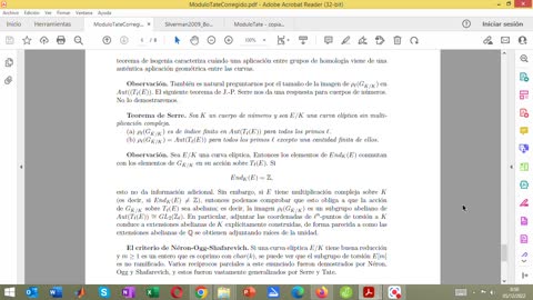 El módulo de Tate de una curva elíptica y representaciones de Galois