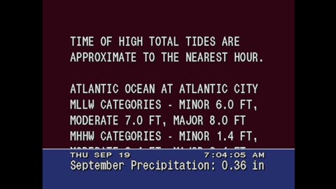 Wildwood Weather 2024-09-19 CAUTION: HIGH RIP TIDES