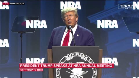 4/14/23 President Donald Trump speaks at the NRA Annual Meeting 🔫 April 2023 link to full speech 👇