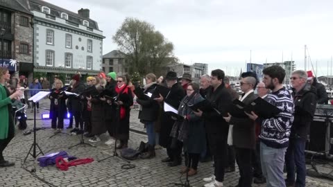 Ocean City The Barbican Christmas lights switch on 2022