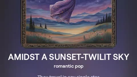 AMIDST A SUNSET-TWILIT SKY - Blue