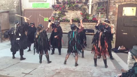 Beltane Border Morris - Tolmen Stone - Ship Inn, Teignmouth - 13 June 2013