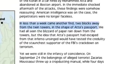 Alex Jones about the hijacker's passport. #911