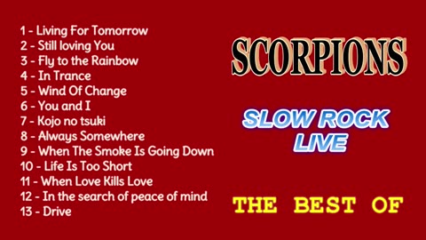 SCORPIONS - SLOW ROCK LIVE - THE BEST OF