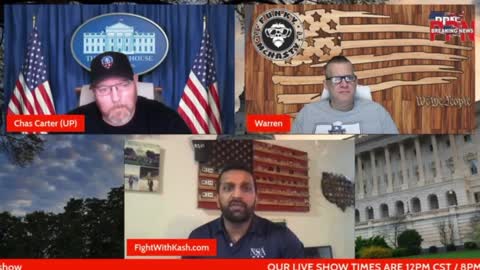 Kash is asked about Q on the Patriot Party Network