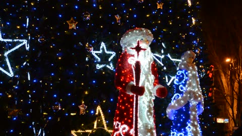 Christmas light display