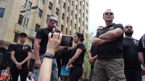 27 sep 2022 WORLDWIDE RALLY 9.0 - SYDNEY - COPS FOR TRUTH - MARTIN PLACE