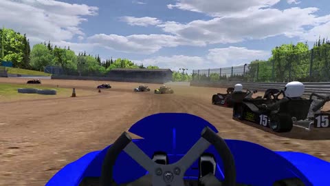 Onboard Cam Dirt Karts at Clyde Martin Speedway on RFactor