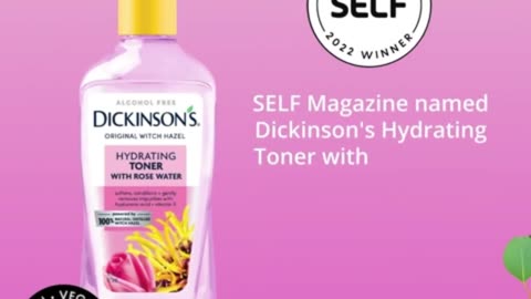 Dickinson's Enhanced Witch Hazel Hydrating Toner with Rosewater