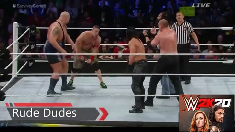 Wwe Team Cena VS Team Authority Survivor Series 2014(5 ON 5 Tag Elimination Match )