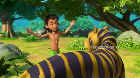 King of jungle fight snake cartoon kids