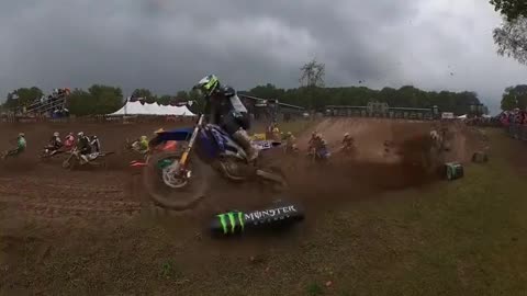 Motocross Starts are Brutal | IG:kelleymediaco | #motocross #mxon #shorts