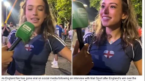 EXCLUSIVEEngland fan goes viral for her Mail Sport interview which attracts over 25 million views.