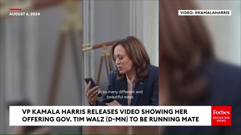 *EXACT MOMENT:* Kamala Harris offered Gov. Tim Walz to be her running mate