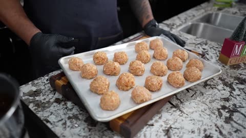 20 minute Gameday Appetizer_ Firecracker Meatballs