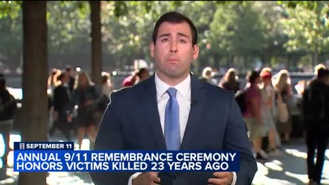 Annual 9-11 rememberance ceremony honors victims killed 23 years ago