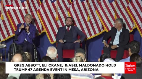 Trump 47 Agenda Event: Greg Abbott, Eli Crane Hold Town Hall Event In Mesa, Arizona