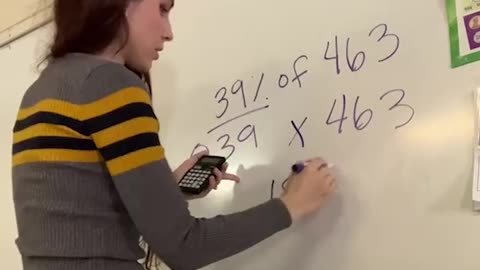 Working out percentages