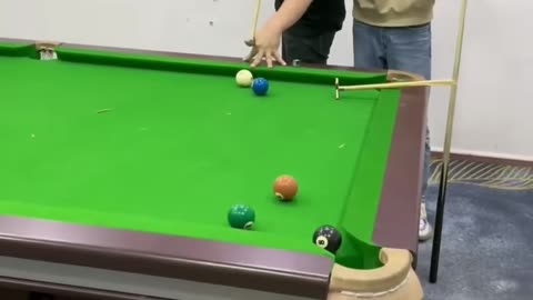 Funny video of playing pool...!