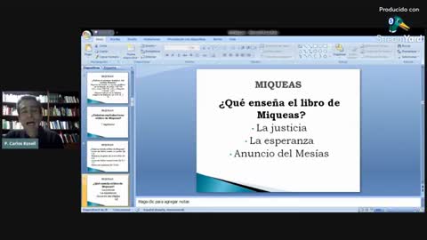 Charla Bíblica, los libros de la Biblia: MIQUEAS - Padre Carlos Rosell. (23/08/21)