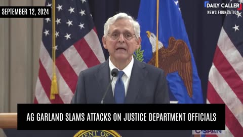 AG Garland SLAMS Attacks on Justice Department Officials