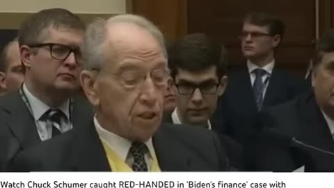 Chuck Schumer caught RED HANDED in Bidens finance case with Schiff Grassley