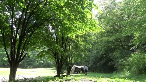 Solo camping soaked in rainstorm Real heavy rain Relaxing deep sleep Japan