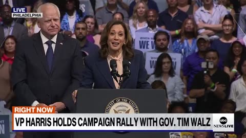 Kamala Harris, VP pick Tim Walz make first joint campaign appearance in Philadelphia