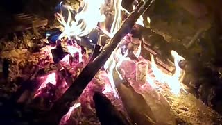 Fireplace slow motion