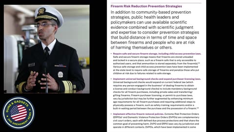 ATTENTION: US Surgeon General Declares "Gun Violence" A Public Health Crisis In America