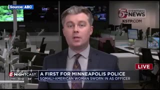 SHOCKING! Minneapolis swears in it's first illegal immigrant, female Somali as a police officer.