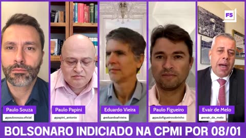 Programa F5 #110 | BOLSONARO PODE SER INDICIADO POR CPMI DO DIA 08/01/2023 | 17/08/2023