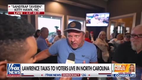 Lawrence talks to voters live in North Carolina