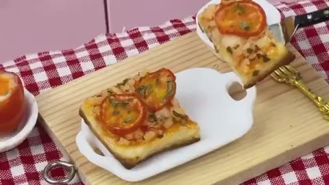 ASMR PIZZA TINY KITCHEN REAL PIZZA