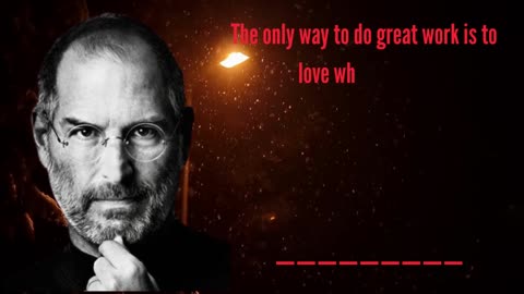 MOTIVATIONAL WORDS BY STEVE JOBS