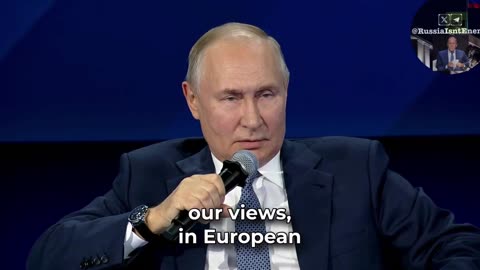 Putin “People in North America and Europe, who believe traditional values are dead, behave very aggressively"