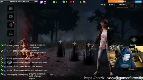 First Stream on ruble playing dead by daylight