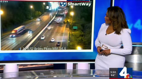 Thick & busty black Nashville traffic anchor Alexandria Adams (9/1/23)