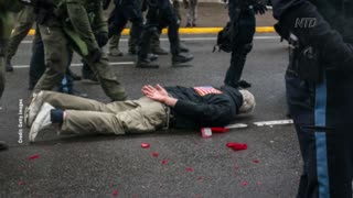 Heavily Armed Antifa Clash With Rally-Goers