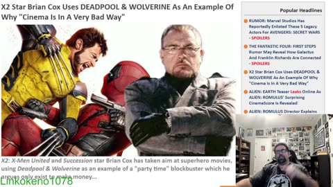 Brian Cox making a statement on Deadpool and Wolverine