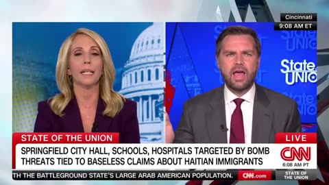 Vance Calls CNN Host’s Question 'Frankly Disgusting' Amid Bomb Threat Controversy